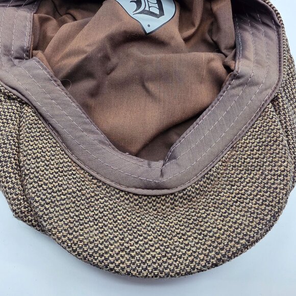 Dorfman Pacific Co Adults Large Wool Brown Newsboy Cabbie Cap Work Casual - Picture 9 of 10
